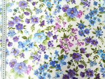 Textillux.sk - produkt Okrúhle PVC obrusy do interiéru a záhrady priemer 140 cm - 335 fialovo-modré kvietky