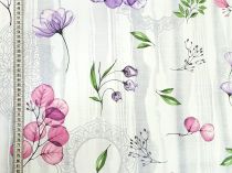 Textillux.sk - produkt Okrúhle PVC obrusy do interiéru a záhrady priemer 140 cm - 412 fialové gingko