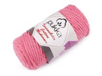 Textillux.sk - produkt Recyklovaná bavlnená priadza Cotton Makrome 250 g - 17 ružová korálová