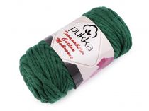 Textillux.sk - produkt Recyklovaná bavlnená priadza Cotton Makrome 250 g - 21 zelená malachitová
