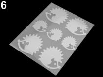 Textillux.sk - produkt Reflexné nažehlovačky 9x12 cm - 6 (10) šedá perlovo ježko