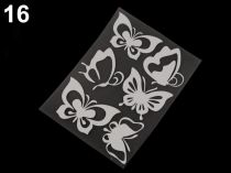 Textillux.sk - produkt Reflexné nažehlovačky 9x12 cm - 16 (28) šedá perlovo motýľ