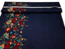 Textillux.sk - produkt Rifľová látka s bordúrou farebná lúka 145 cm