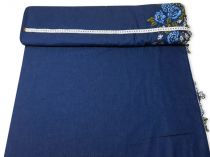 Textillux.sk - produkt Rifľová látka s bordúrou zelený kvet 145 cm