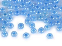 Textillux.sk - produkt Rokajl 6/0 - 4 mm perleťový, nepriehľadný - 143 modrá svetlá