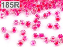 Textillux.sk - produkt Rokajl sklenený S FAREBNÝM PRIEŤAHOM 3mm - 185R ružová neon