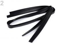 Textillux.sk - produkt Rúčky na tašky prešité - polotovar - 2 čierna