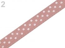 Textillux.sk - produkt Rypsová stuha s bodkami šírka 10 mm