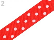 Textillux.sk - produkt Rypsová stuha s bodkami šírka 24 mm 