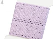 Textillux.sk - produkt Rypsová stuha šírka 28 mm s výsekom - 4 Lavender Fog