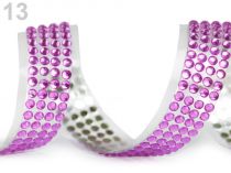 Textillux.sk - produkt Samolepiaca páska šírka 13 mm perly a kamienky - 13 fialová orchidej