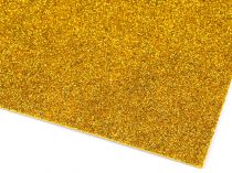Textillux.sk - produkt Samolepiaca penová guma Moosgummi s glitrami, sada 10 ks 20x30 cm - 5 zlatá