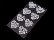 Textillux.sk - produkt Samolepiace kamienkové vločky, srdce, hviezdy - 2 crystal srdce