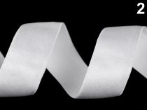 Textillux.sk - produkt Saténová guma šírka 25 mm - 2 biela