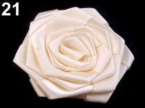 Textillux.sk - produkt Saténová ruža Ø70 mm - 21 Vanilla