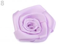 Textillux.sk - produkt Saténová ruža Ø70 mm - 9 najsvetlejšia fialová