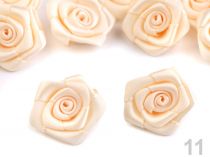 Textillux.sk - produkt Saténová ružička Ø20 mm - 11 broskyńová svetlá