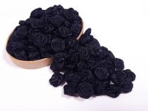Textillux.sk - produkt Saténová ružička Ø14 mm - 3- tmavomodrá