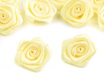 Textillux.sk - produkt Saténová ružička Ø20 mm - 16 bielo žltá