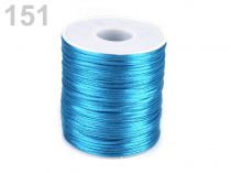 Textillux.sk - produkt Saténová šnúra Ø1 mm - 151 modrá sýta