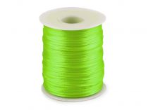 Textillux.sk - produkt Saténová šnúra Ø1 mm - 115 zelená elektrická