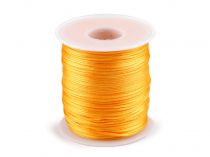 Textillux.sk - produkt Saténová šnúra Ø1 mm - 17 oranžovožltá