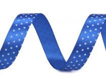 Textillux.sk - produkt Saténová stuha s bodkami šírka 15 mm - 5 modrá