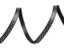 Textillux.sk - produkt Saténová stuha s bodkami šírka 6 mm - 12 čierna