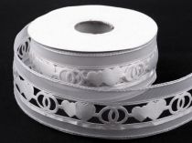 Textillux.sk - produkt Saténová svadobná stuha s výsekom šírka 40 mm