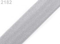 Textillux.sk - produkt Saténový šikmý prúžok šírka 15mm zažehlený  - 2182 Dove