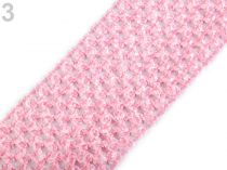 Textillux.sk - produkt Sieťovaná guma šírka 7 cm tutu - 3 ružová sv.