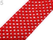Textillux.sk - produkt Sieťovaná guma šírka 7 cm tutu - 5 červená