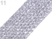 Textillux.sk - produkt Sieťovaná guma šírka 7 cm tutu - 11 šedá najsvetlejšia