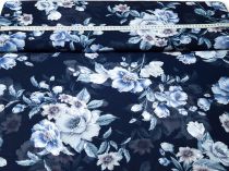 Textillux.sk - produkt Šifónová šatovka maľovaný kvet 145 cm