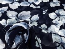 Textillux.sk - produkt Šifónová šatovka s bielym kvetom 145 cm