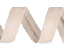 Textillux.sk - produkt Šikmý prúžok bavlnený elastický šírka 20 mm zažehlený - 16/ 6 béžová svetlá