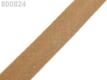 Textillux.sk - produkt Šikmý prúžok bavlnený šírka  14mm zažehlený - 800 824 hnedá svetlá
