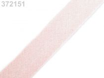 Textillux.sk - produkt Šikmý prúžok bavlnený šírka  14mm zažehlený - 372 151 ružová najsv.