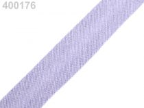 Textillux.sk - produkt Šikmý prúžok bavlnený šírka  14mm zažehlený - 400 176 fialová levandula