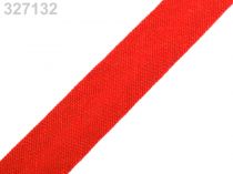 Textillux.sk - produkt Šikmý prúžok bavlnený šírka  14mm zažehlený - 327 132 červená