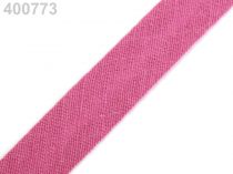 Textillux.sk - produkt Šikmý prúžok bavlnený šírka  14mm zažehlený - 400 773 ružová tm.
