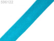 Textillux.sk - produkt Šikmý prúžok bavlnený šírka  14mm zažehlený - 596 122 tyrkys