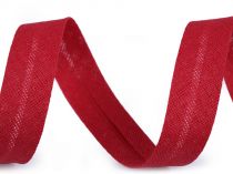 Textillux.sk - produkt Šikmý prúžok bavlnený šírka 18 mm zažehlený - 3 / 18 červená