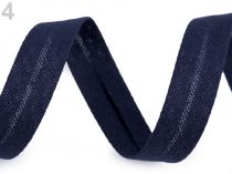 Textillux.sk - produkt Šikmý prúžok bavlnený šírka 18 mm zažehlený - 4 / 20 modrá berlínska