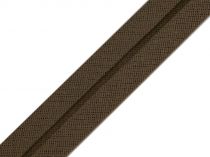 Textillux.sk - produkt Šikmý prúžok bavlnený šírka 20 mm zažehlený - 12 zelená khaki