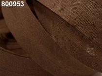 Textillux.sk - produkt Šikmý prúžok bavlnený šírka 20mm zažehlený  - 800 953 čokoládová