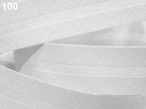 Textillux.sk - produkt Šikmý prúžok bavlnený šírka 20mm zažehlený  - 100 biela