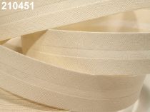 Textillux.sk - produkt Šikmý prúžok bavlnený šírka 20mm zažehlený  - 210 451 krémová