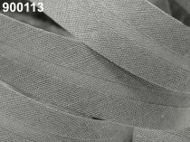Textillux.sk - produkt Šikmý prúžok bavlnený šírka 20mm zažehlený  - 900 113 šedá