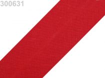 Textillux.sk - produkt Šikmý prúžok bavlnený šírka 30mm zažehlený  - 300 631 červená tm.